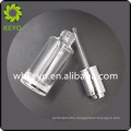 30ml 50ml luxury essential oil transparent colored empty cosmetic packing glass dropper bottle with metal press dropper